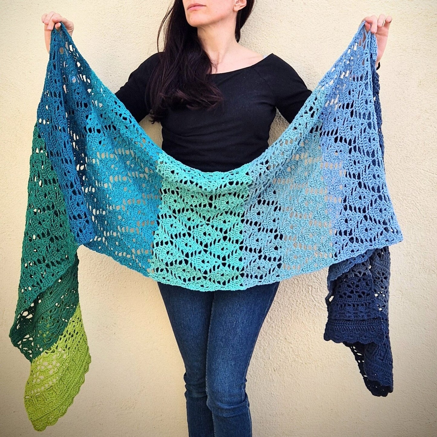 Crochet Shawl Pattern 🧶 Stunning & Timeless Design - Cielcraft