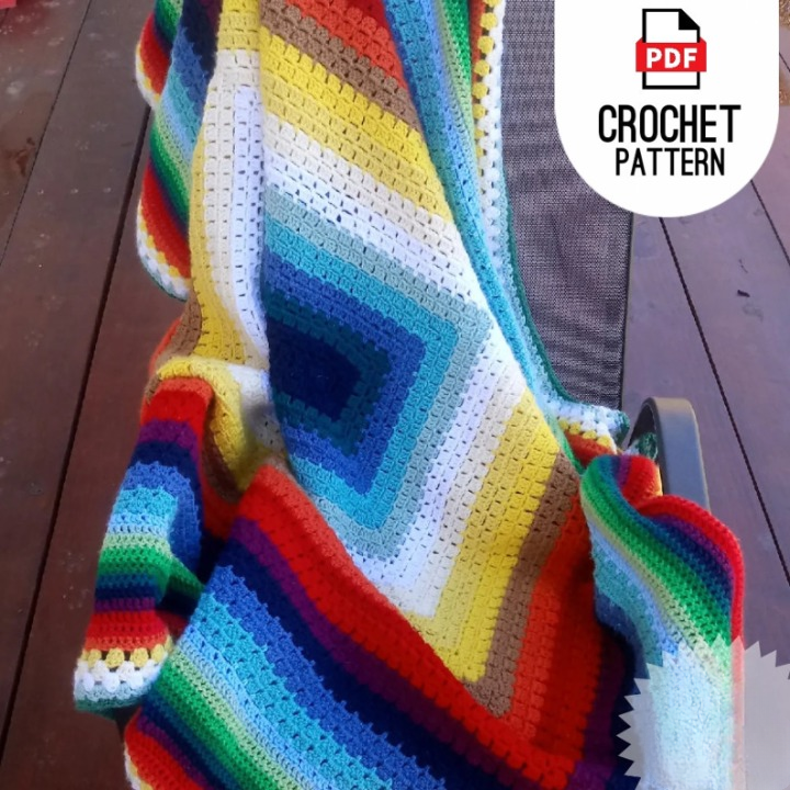 π Infinity Square Crochet Blanket Pattern β Beginner-Friendly & Yarn-Stash Approved! π§Ά - Cielcraft