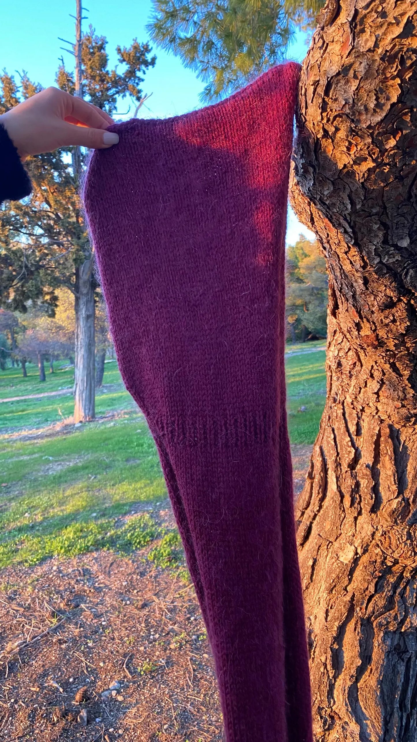 🧣 Cozy Hooded Scarf – Knit Pattern with Video Tutorial (PDF)