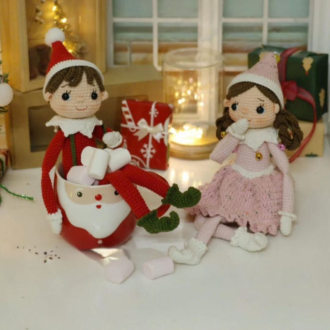ELF Christmas Doll crochet pattern - Cielcraft