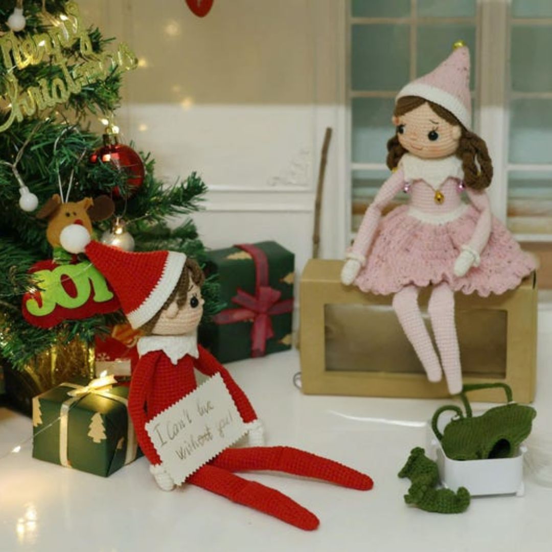 ELF Christmas Doll crochet pattern - Cielcraft