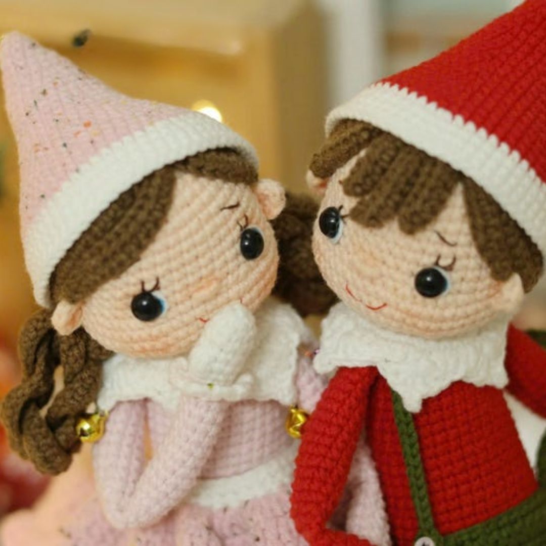 ELF Christmas Doll crochet pattern - Cielcraft