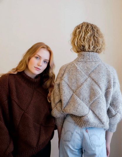 ⭐ “Basket Case Sweater – Entrelac Knit Pattern (PDF)”