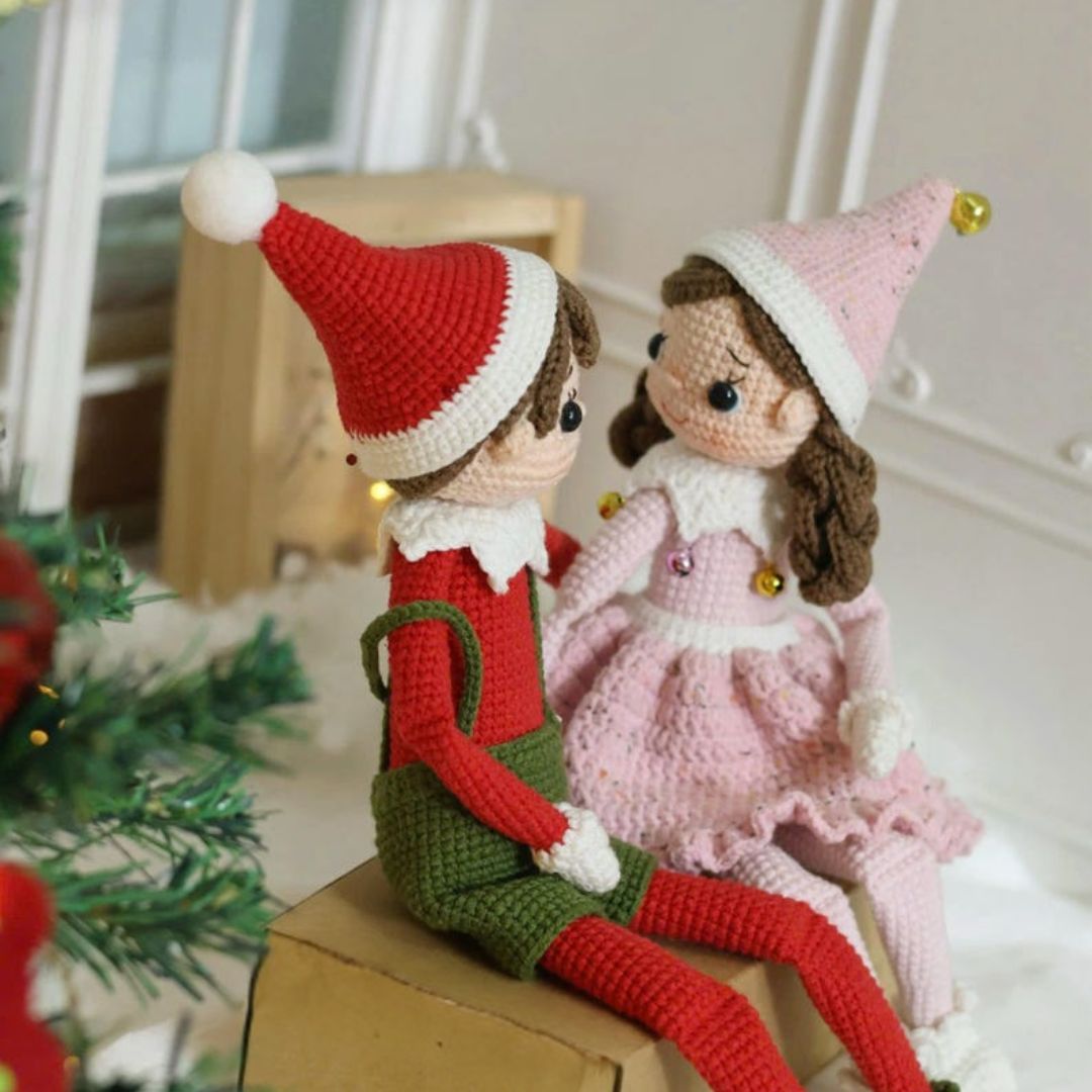 ELF Christmas Doll crochet pattern - Cielcraft