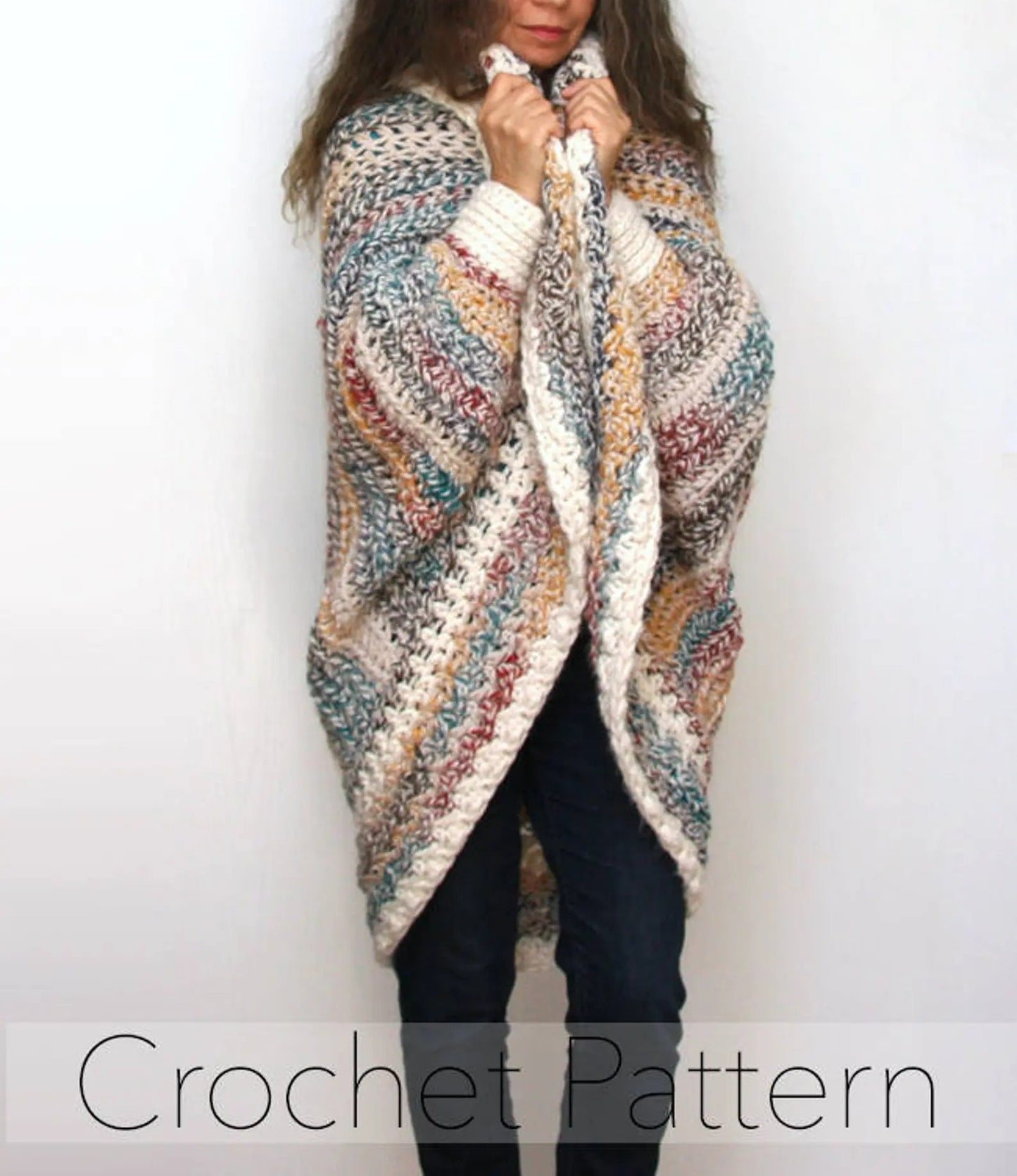 🧥 Luxe Oversized Shrug Cardigan Crochet Pattern ✨
