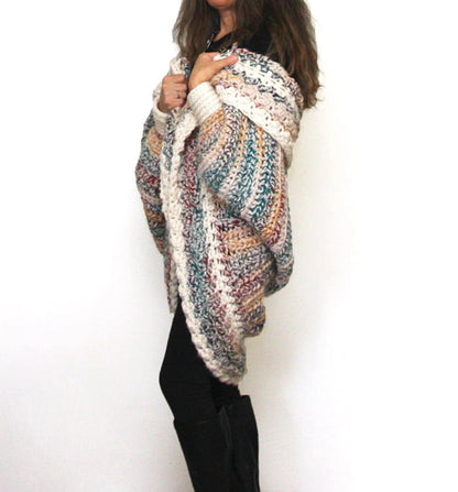 🧥 Luxe Oversized Shrug Cardigan Crochet Pattern ✨