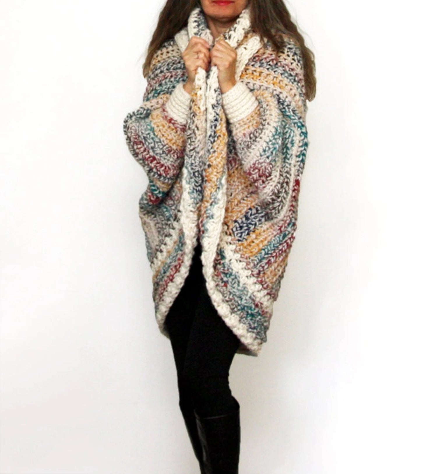 🧥 Luxe Oversized Shrug Cardigan Crochet Pattern ✨