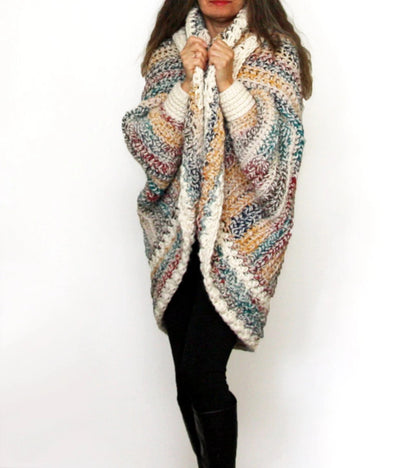 🧥 Luxe Oversized Shrug Cardigan Crochet Pattern ✨