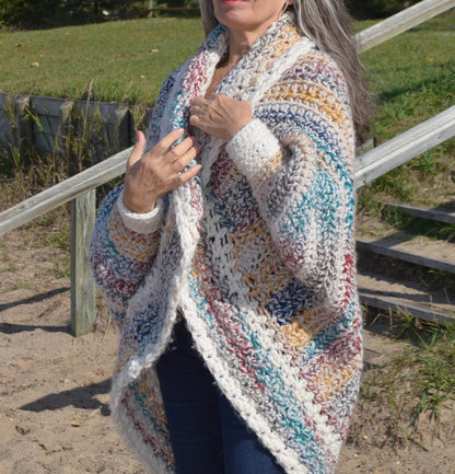 🧥 Luxe Oversized Shrug Cardigan Crochet Pattern ✨
