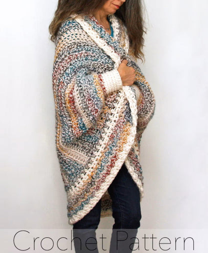 🧥 Luxe Oversized Shrug Cardigan Crochet Pattern ✨
