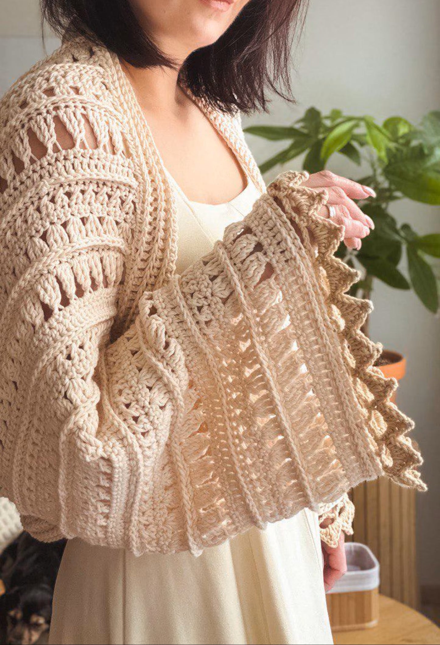 ✨ Charlotte Shrug Pattern 🌸 Boho Crochet PDF