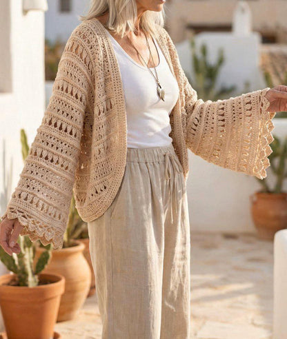 ✨ Charlotte Shrug Pattern 🌸 Boho Crochet PDF