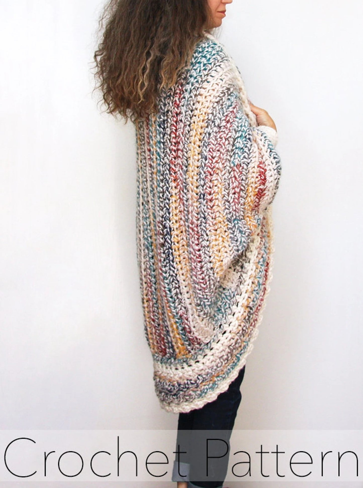 🧥 Luxe Oversized Shrug Cardigan Crochet Pattern ✨
