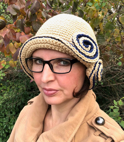 🎩 Vintage Cloche Hat Crochet Pattern ✨