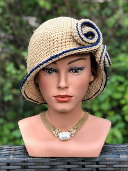 🎩 Vintage Cloche Hat Crochet Pattern ✨