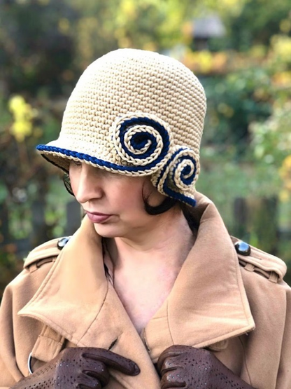🎩 Vintage Cloche Hat Crochet Pattern ✨