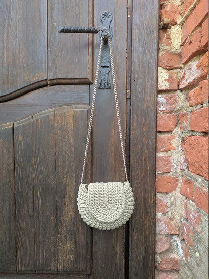 🌰 Oreo Shell Bag – Bold Texture, Easy Steps