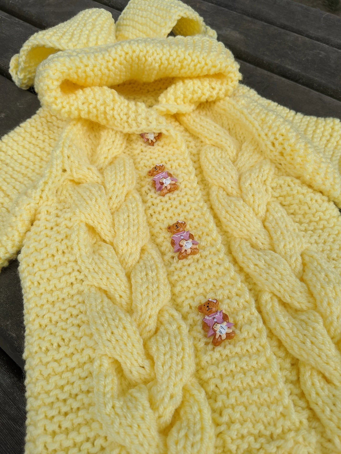 Cable Knit Baby Romper Pattern PDF
