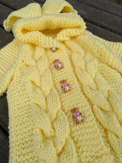 Cable Knit Baby Romper Pattern PDF