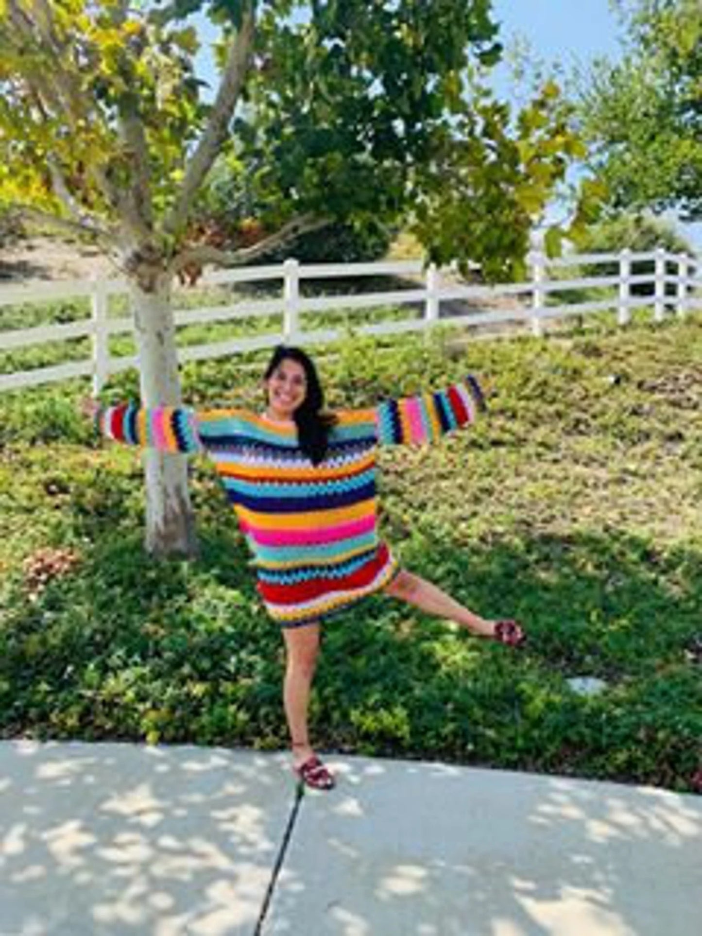 Happy Hippy Sweater Crochet Pattern PDF