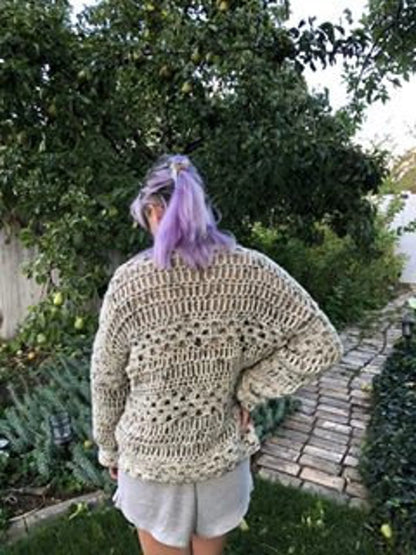 Happy Hippy Sweater Crochet Pattern PDF