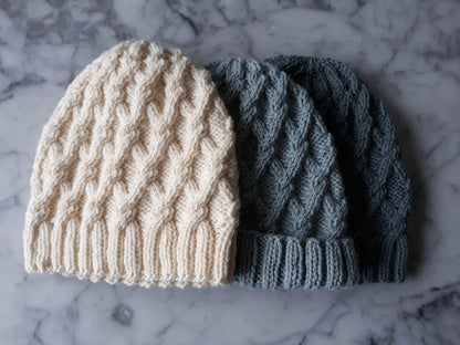 🧶 Salthill Cable Knit Hat Pattern – Timeless Aran Style, Seamless & Warm (PDF) - Cielcraft