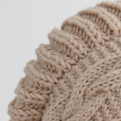 Chunky Cable Beret Knitting Pattern PDF