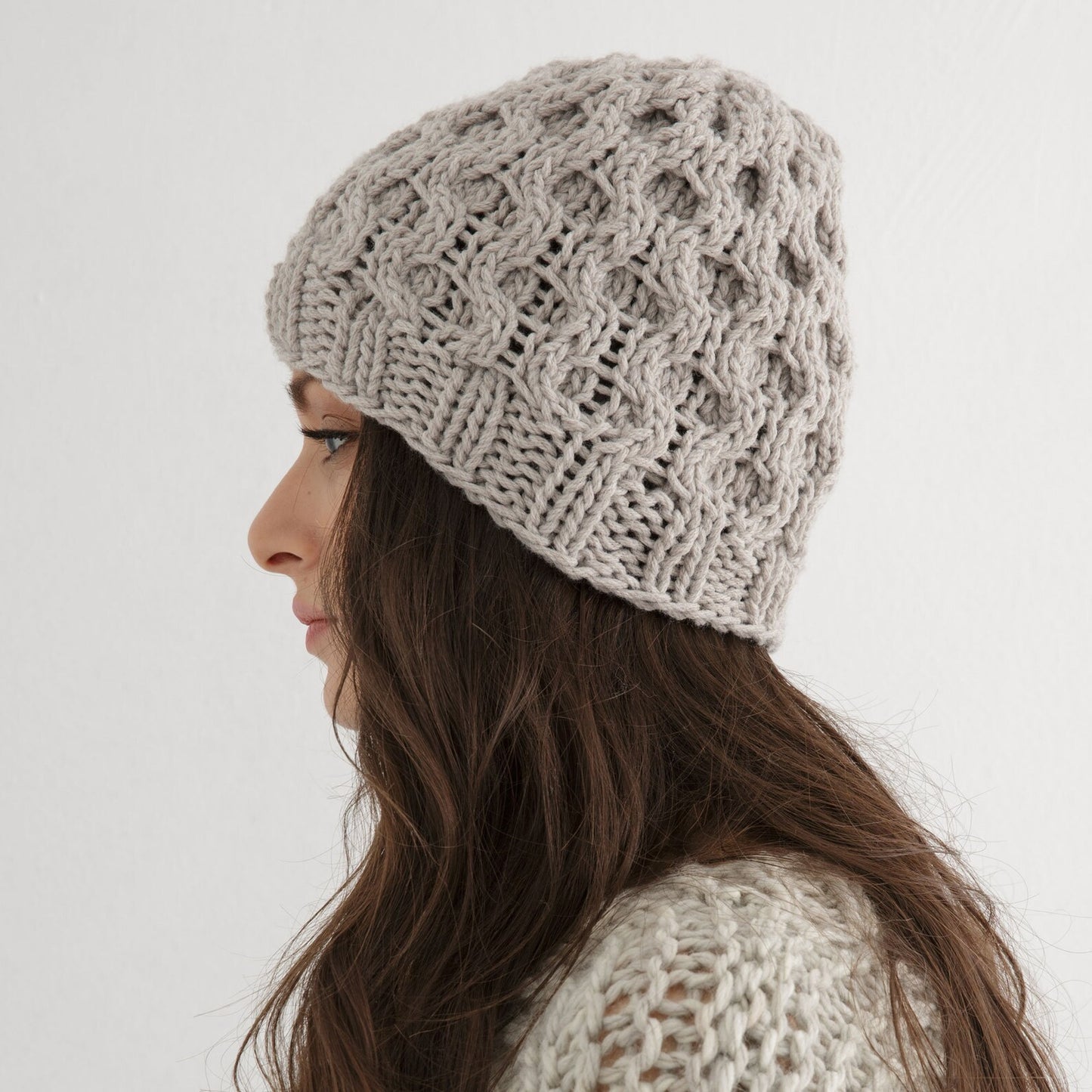 Chunky Honeycomb Beanie Knitting Pattern PDF
