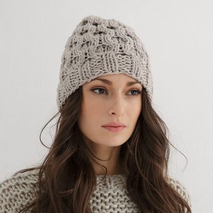Chunky Honeycomb Beanie Knitting Pattern PDF