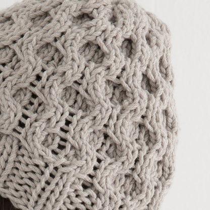 Chunky Honeycomb Beanie Knitting Pattern PDF