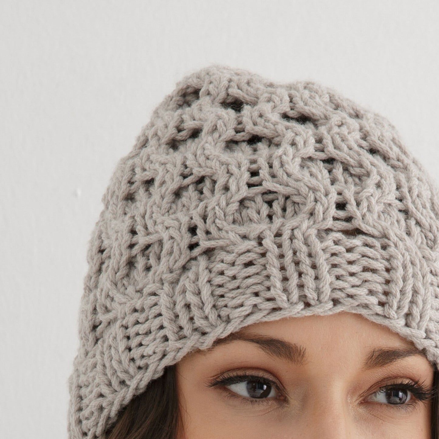 Chunky Honeycomb Beanie Knitting Pattern PDF