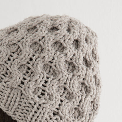 Chunky Honeycomb Beanie Knitting Pattern PDF