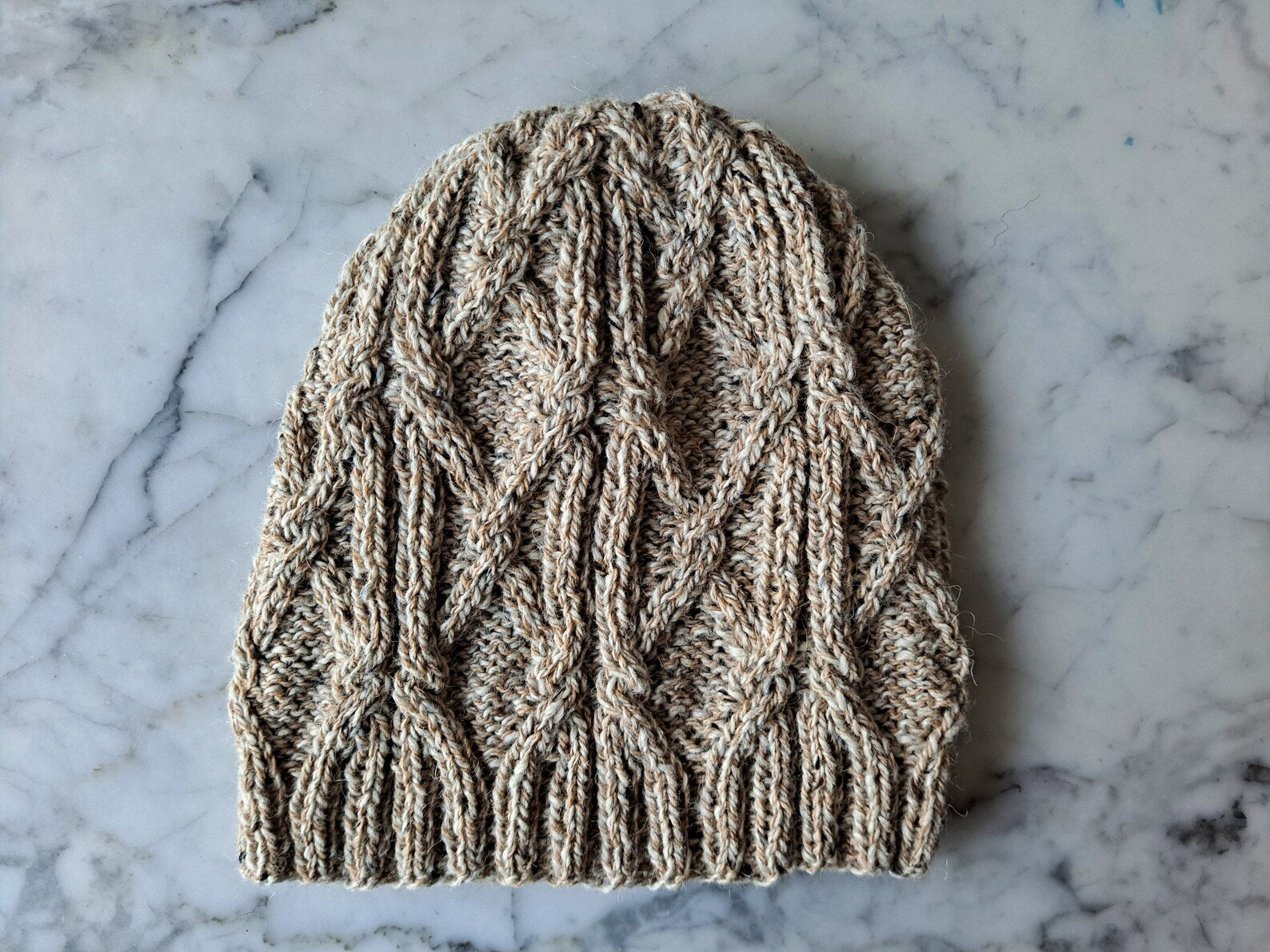 🧶 Moher Cable Knit Hat Pattern – Seamless, Unisex & Cozy (PDF Download) - Cielcraft