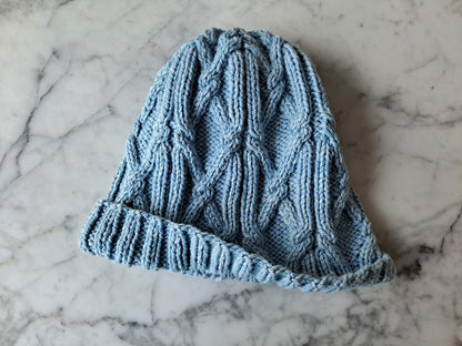 🧶 Moher Cable Knit Hat Pattern – Seamless, Unisex & Cozy (PDF Download) - Cielcraft