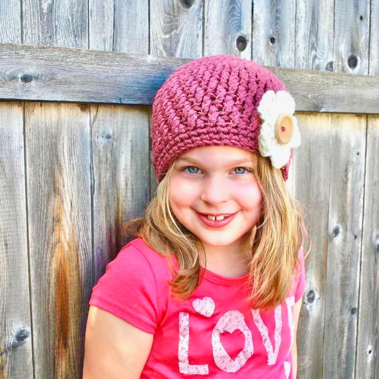 🌸 Easy Crochet Chemo Hat Pattern – Soft Flower Beanie (Infant to Adult)