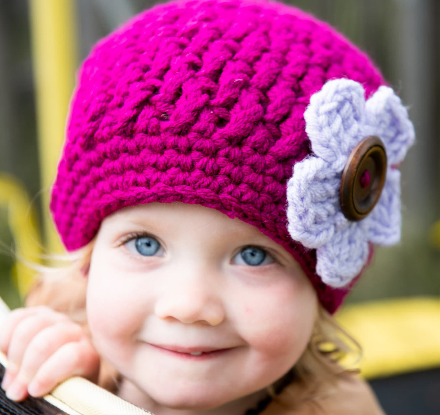🌸 Easy Crochet Chemo Hat Pattern – Soft Flower Beanie (Infant to Adult)