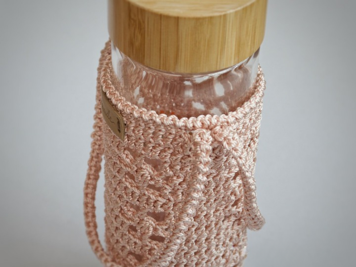 💧 Crochet Bottle Holder Pattern – Beginner-Friendly Water Carrier PDF 🌸