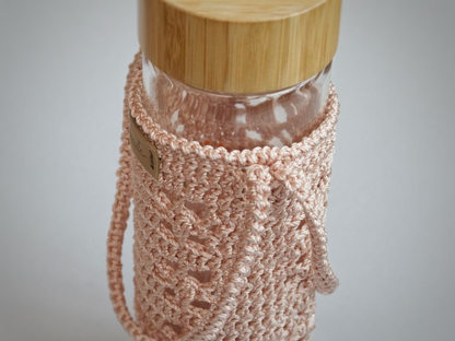 💧 Crochet Bottle Holder Pattern – Beginner-Friendly Water Carrier PDF 🌸