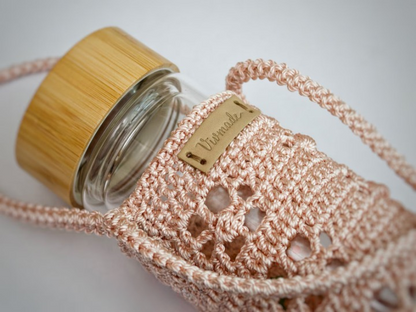 💧 Crochet Bottle Holder Pattern – Beginner-Friendly Water Carrier PDF 🌸