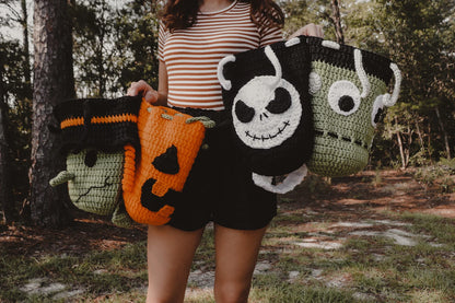 🎃👻 Halloween Bag Pattern Bundle – Crochet PDF