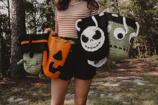 🎃👻 Halloween Bag Pattern Bundle – Crochet PDF