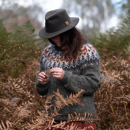 ✨ Into the Wild Sweater – Cozy Nordic Yoke Knit Pattern 🐺❄️