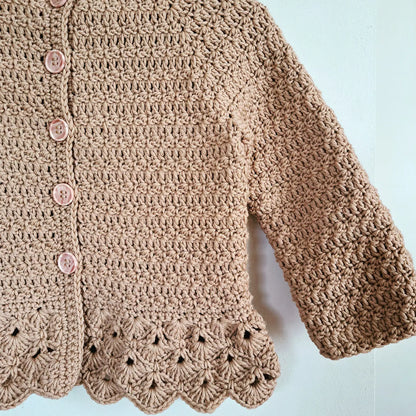 💖 Heather Baby Cardigan Crochet Pattern – Cute & Cozy PDF