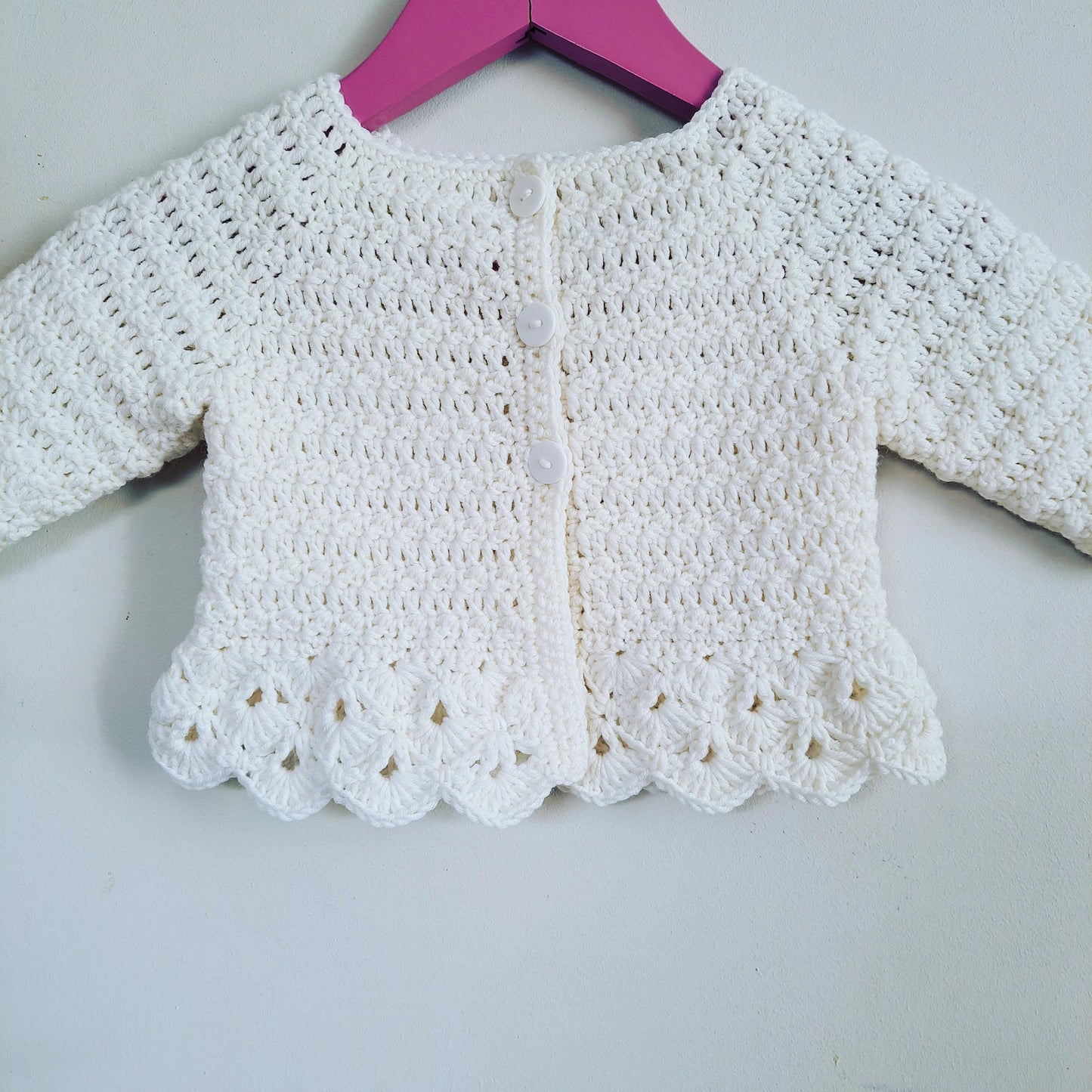 💖 Heather Baby Cardigan Crochet Pattern – Cute & Cozy PDF