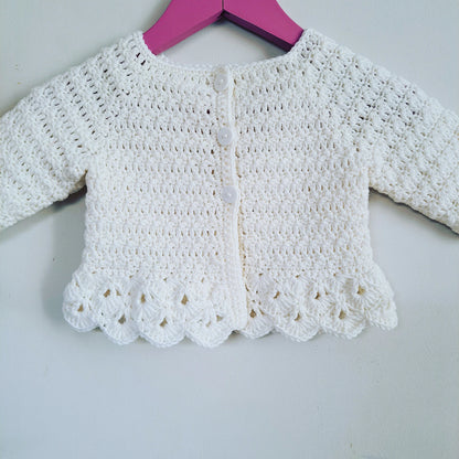 💖 Heather Baby Cardigan Crochet Pattern – Cute & Cozy PDF