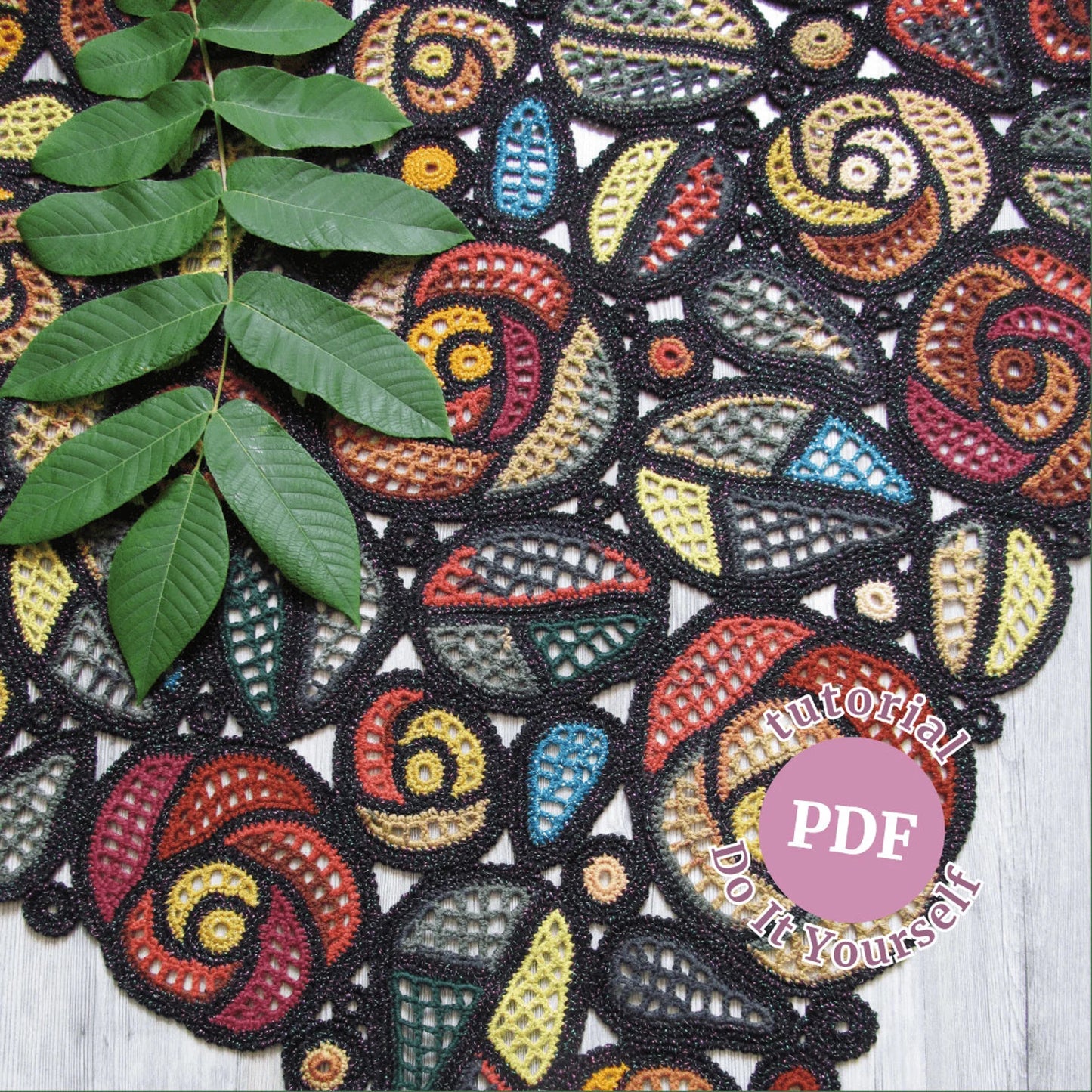 🌹 Mackintosh Roses Crochet Shawl Pattern (PDF) ✨