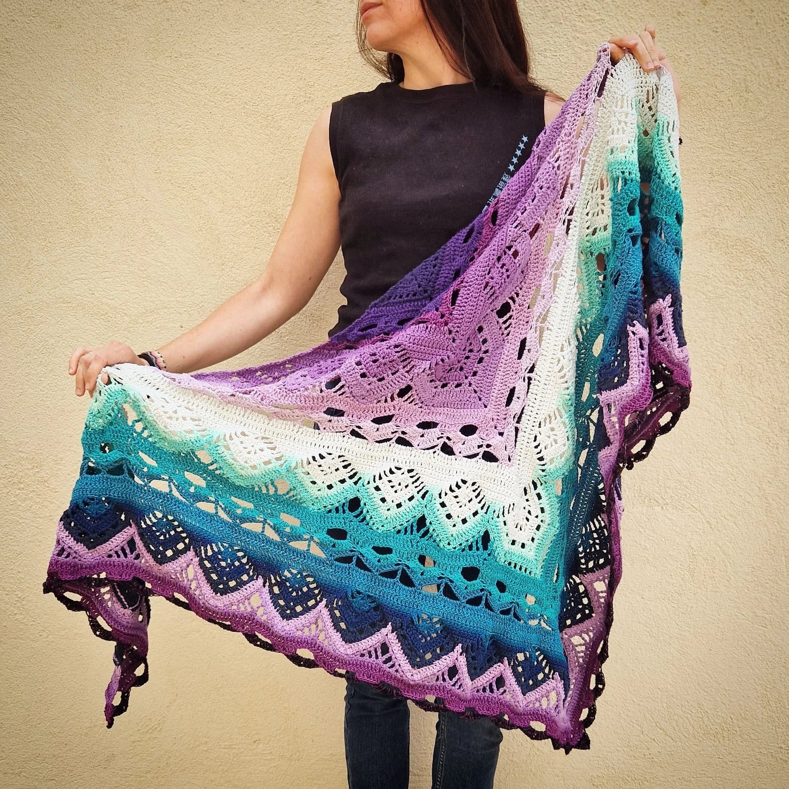 Handmade Beauty 🧣 CeylanTea Shawl Crochet Pattern - Cielcraft