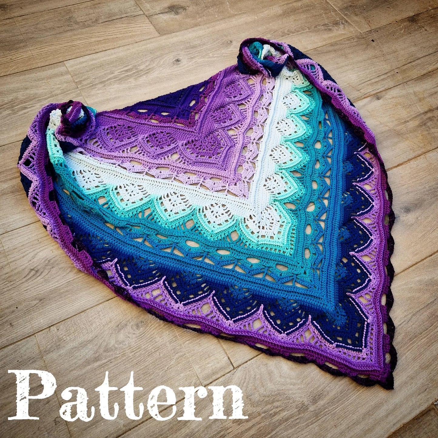 Handmade Beauty 🧣 CeylanTea Shawl Crochet Pattern - Cielcraft