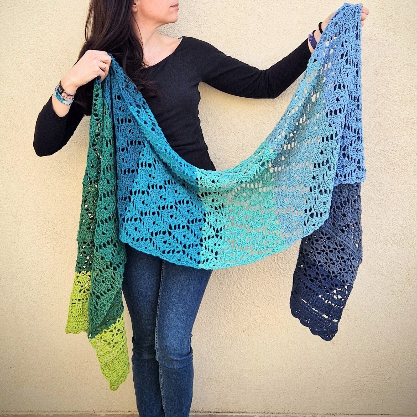Crochet Shawl Pattern 🧶 Stunning & Timeless Design - Cielcraft
