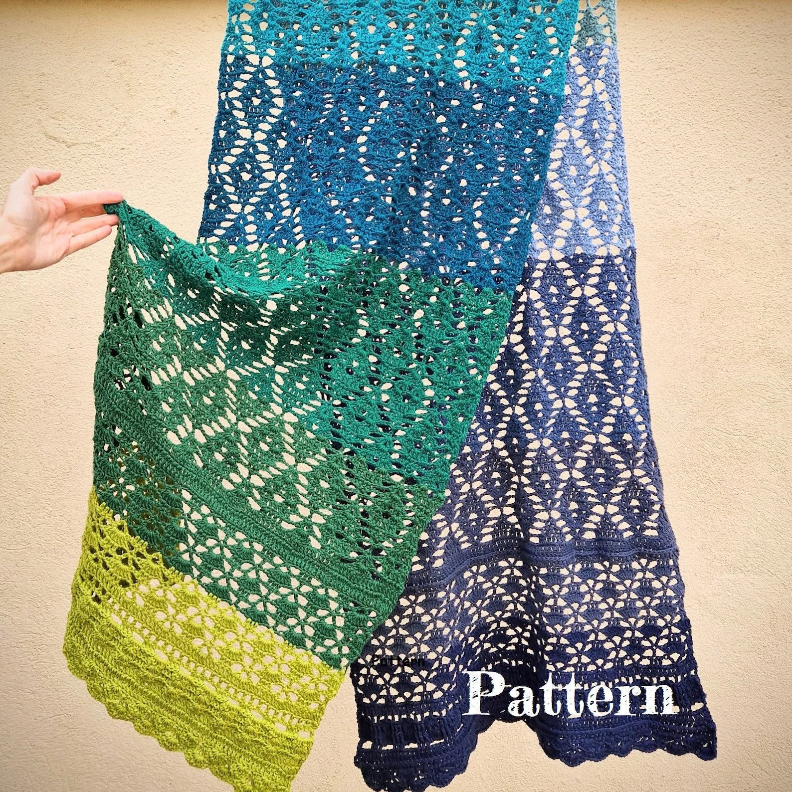 Crochet Shawl Pattern 🧶 Stunning & Timeless Design - Cielcraft